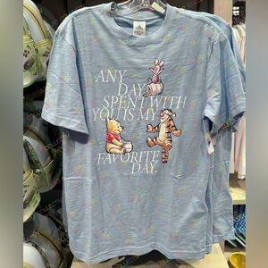 NWT Disney Parks Winnie the Pooh, Piglet & Tigger Favorite Day Graphic T-Shirt